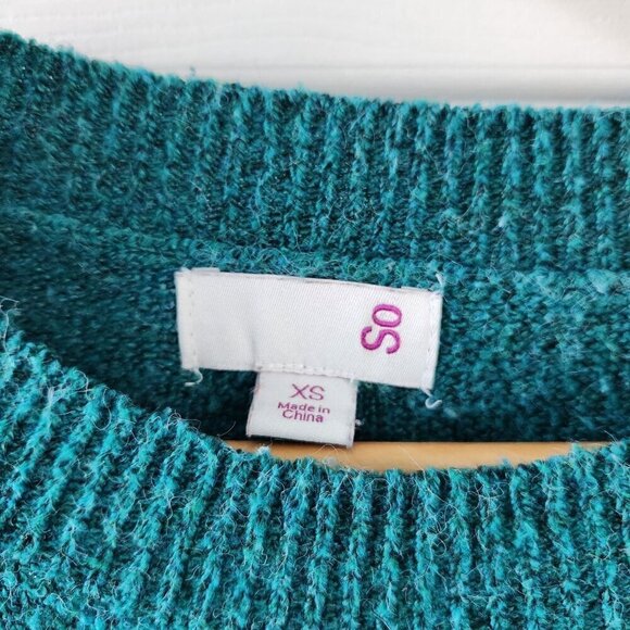 4/$25 So Oversized Color Block Striped Long Sleeve Pullover Sweater - Picture 3 of 9